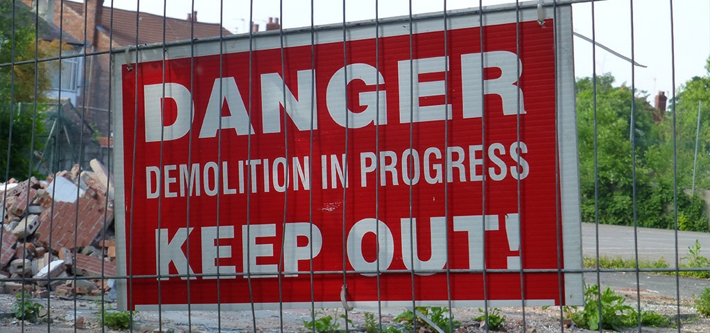 Demolition-in-progress